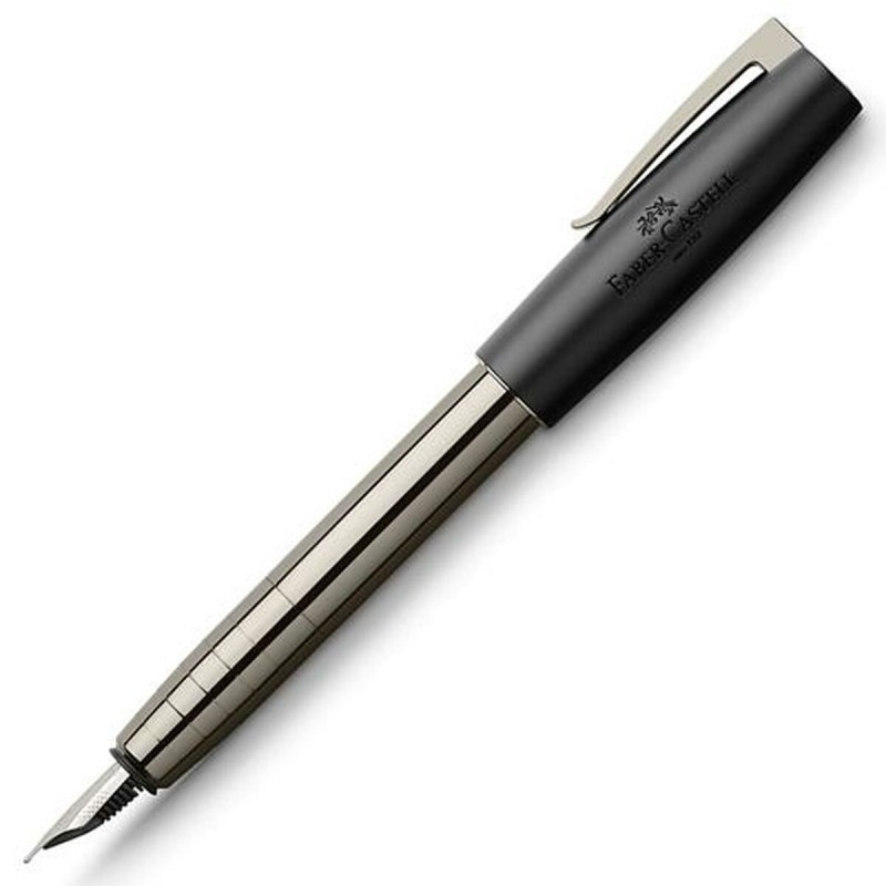 Stylo Calligraphique Faber-Castell Loom Gunmetal M Gris - Acheter à 33,76 € seulement chez Collector's Boutique