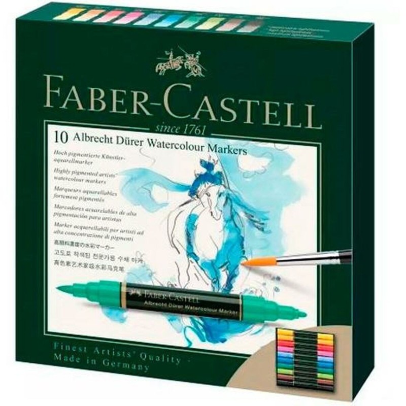 boîte de marqueurs Faber-Castell Albrecht Dürer Multicouleur 10 Pièces - Acheter à 28,01 € seulement chez Collector's Boutique