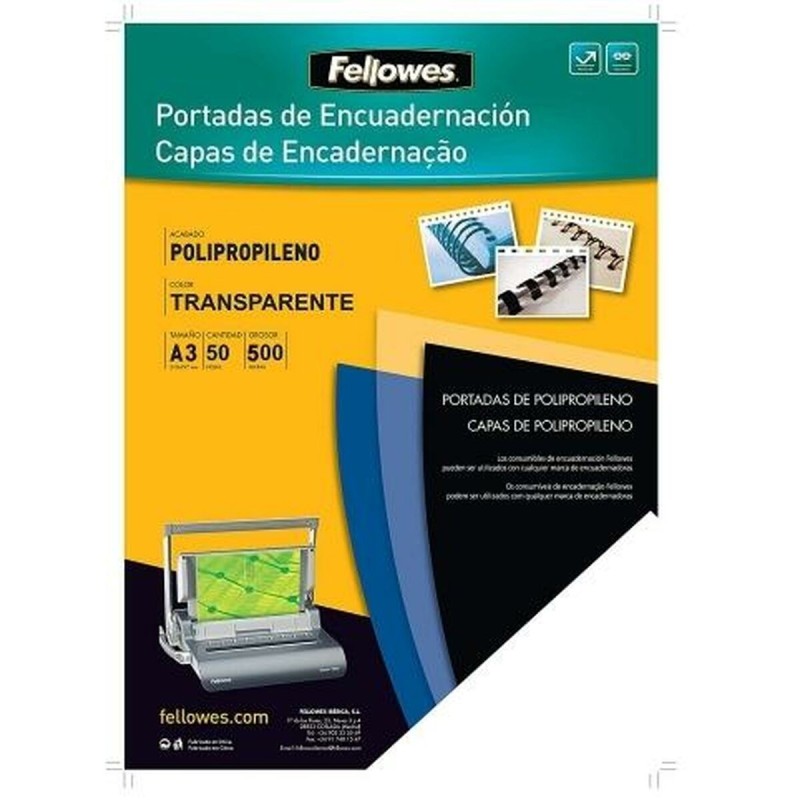 Couverture Fellowes Transparent 50 Unités reliure A3 - Acheter à 23,81 € seulement chez Collector's Boutique