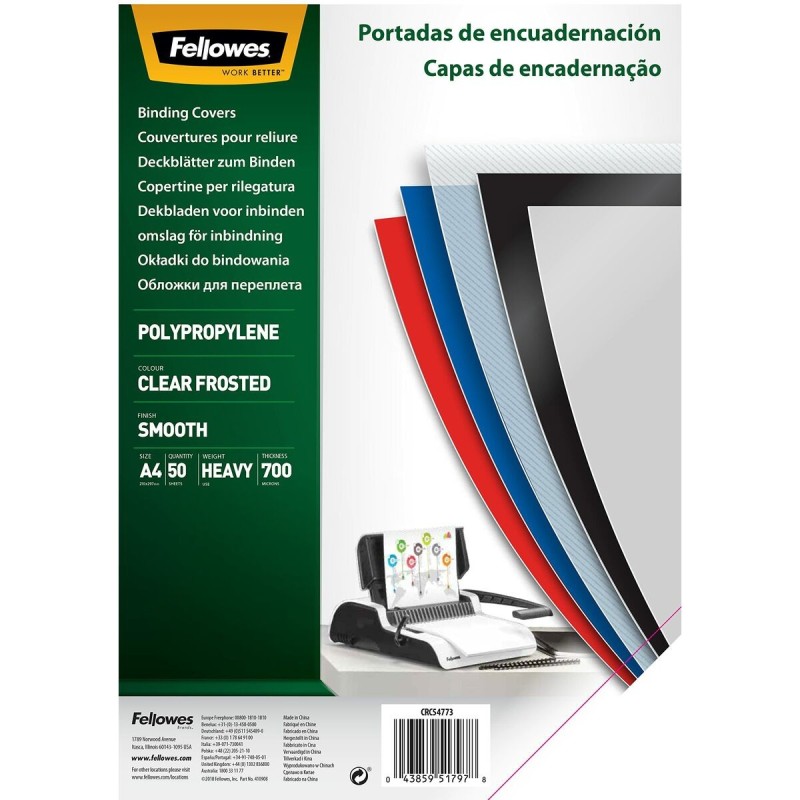 Couverture Fellowes 50 Unités reliure Transparent - Acheter à 18,16 € seulement chez Collector's Boutique