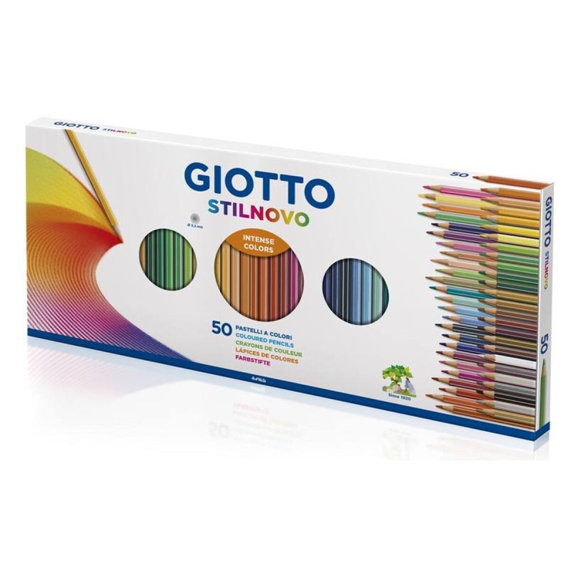 Crayons de couleur GIOTTO Stilnovo Multicouleur 50 Pièces - Acheter à 19,02 € seulement chez Collector's Boutique