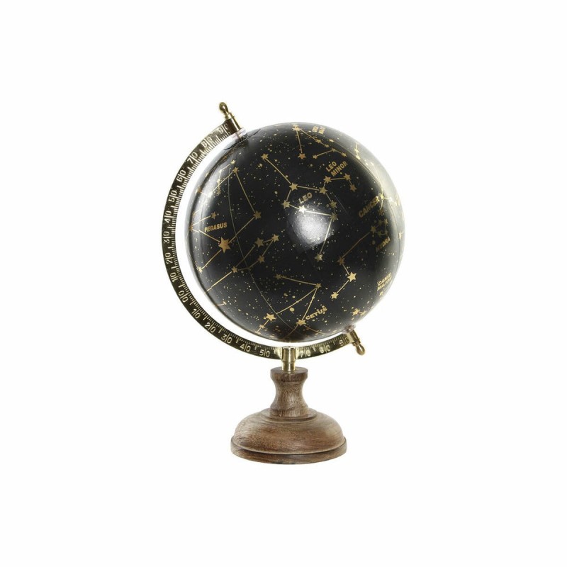 Globe terrestre DKD Home Decor PVC Aluminium Bois de manguier (20 x 20 x 33 cm) - Acheter à 21,38 € seulement chez Collector's B