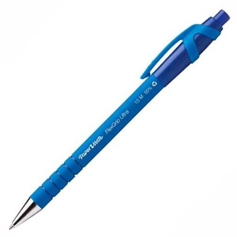 Crayon Paper Mate FlexGrip Ultra RT Bleu 12 Unités - Acheter à 19,16 € seulement chez Collector's Boutique