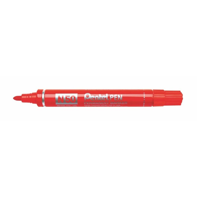 Marqueur permanent Pentel N50-BE Rouge 12 Unités - Acheter à 20,30 € seulement chez Collector's Boutique