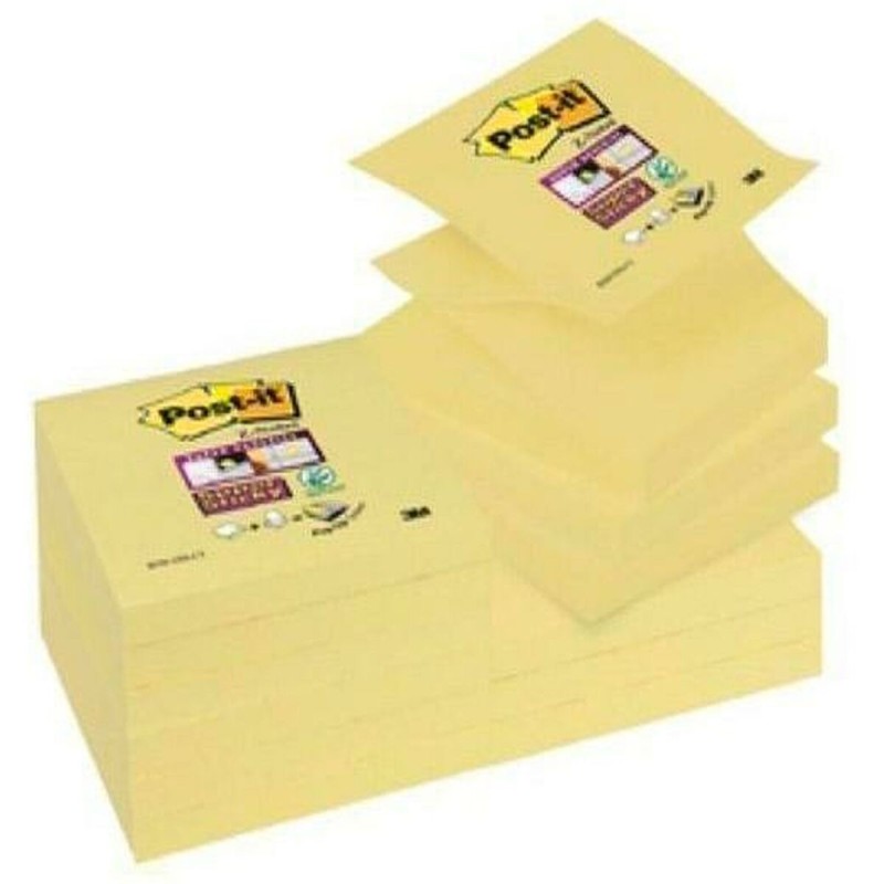 Notes Adhésives Post-it CANARY YELLOW Jaune 7,6 x 7,6 cm (76 x 76 mm) (12 Unités) - Acheter à 21,70 € seulement chez Collector's