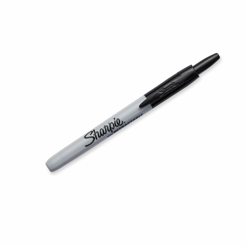 Marqueur permanent Sharpie Fine Rétractile Noir 12 Unités - Acheter à 26,11 € seulement chez Collector's Boutique