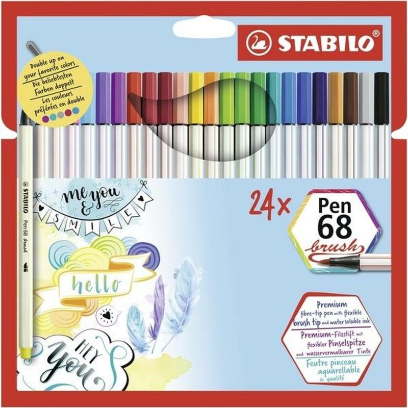 Ensemble de Marqueurs Stabilo Pen 68 brush Coffret - Acheter à 31,91 € seulement chez Collector's Boutique