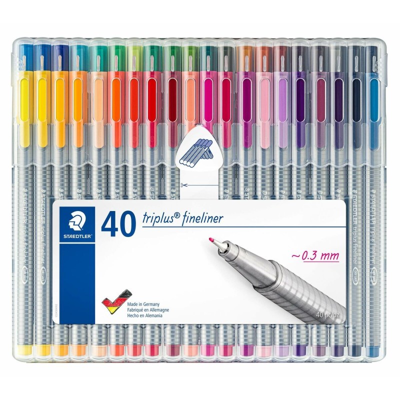 Ensemble de Marqueurs Staedtler Triplus Fineliner 334 SB40 - Acheter à 32,15 € seulement chez Collector's Boutique