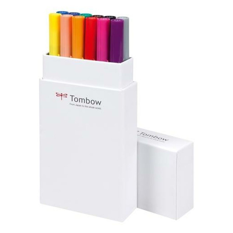 Feutres Tombow ABT-12P-1 Multicouleur 12 Pièces Double pointe - Acheter à 31,68 € seulement chez Collector's Boutique