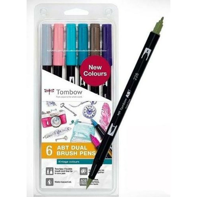 Feutres Tombow ABT DUAL 6 Unités - Acheter à 16,96 € seulement chez Collector's Boutique