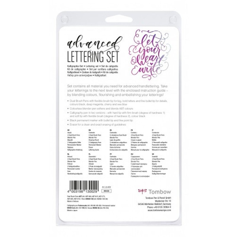 Ensemble d'Écriture Tombow Advanced Lettering (10 Pièces) - Acheter à 21,68 € seulement chez Collector's Boutique