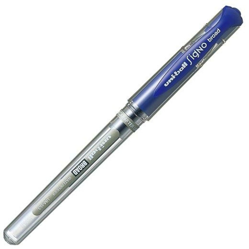 Biros à encre liquide Uni-Ball Signo Broad UM-153 W Bleu 12 Unités - Acheter à 18,89 € seulement chez Collector's Boutique