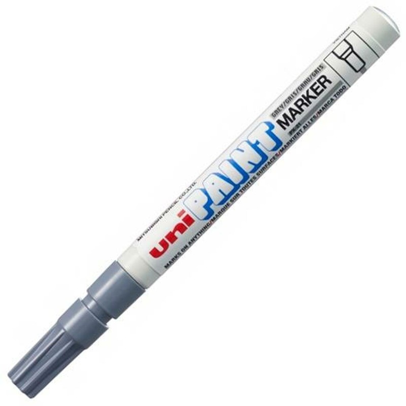 Marqueur permanent Uni-Ball Paint PX-21L Gris 12 Unités - Acheter à 29,82 € seulement chez Collector's Boutique