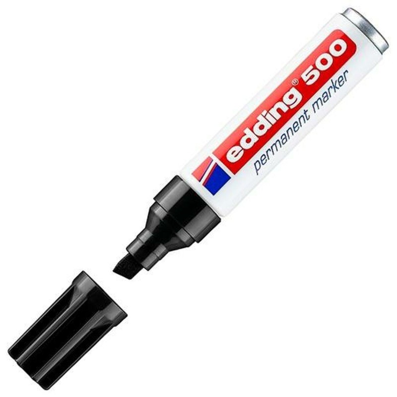 Marqueur permanent Edding 500 Noir 10 Unités - Acheter à 25,48 € seulement chez Collector's Boutique