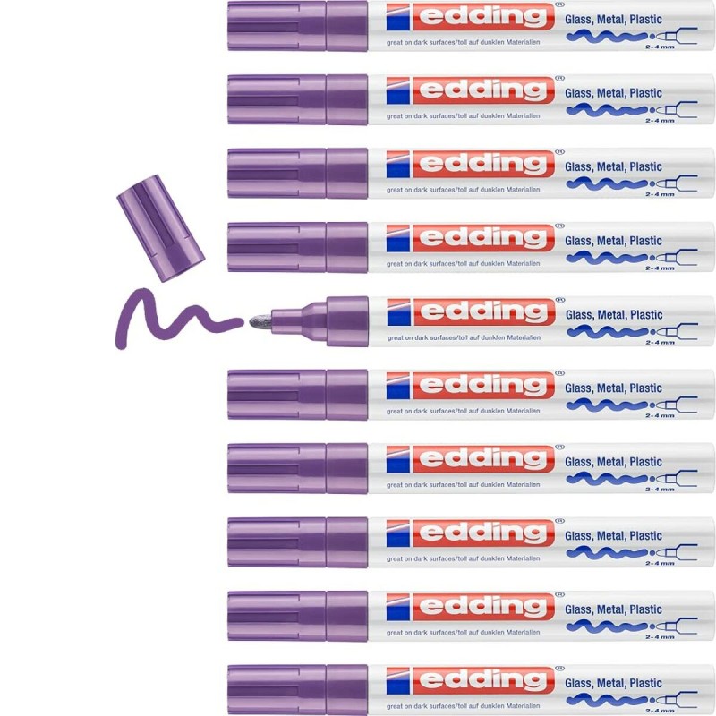 Marqueur permanent Edding 750 Violet 10 Unités - Acheter à 32,29 € seulement chez Collector's Boutique