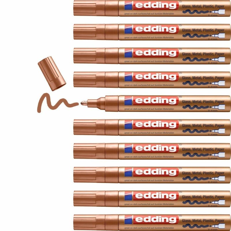 Marqueur permanent Edding 750 Cuivre 10 Unités - Acheter à 32,29 € seulement chez Collector's Boutique