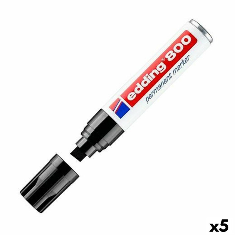 Marqueur permanent Edding 800 Noir 5 Unités - Acheter à 26,60 € seulement chez Collector's Boutique