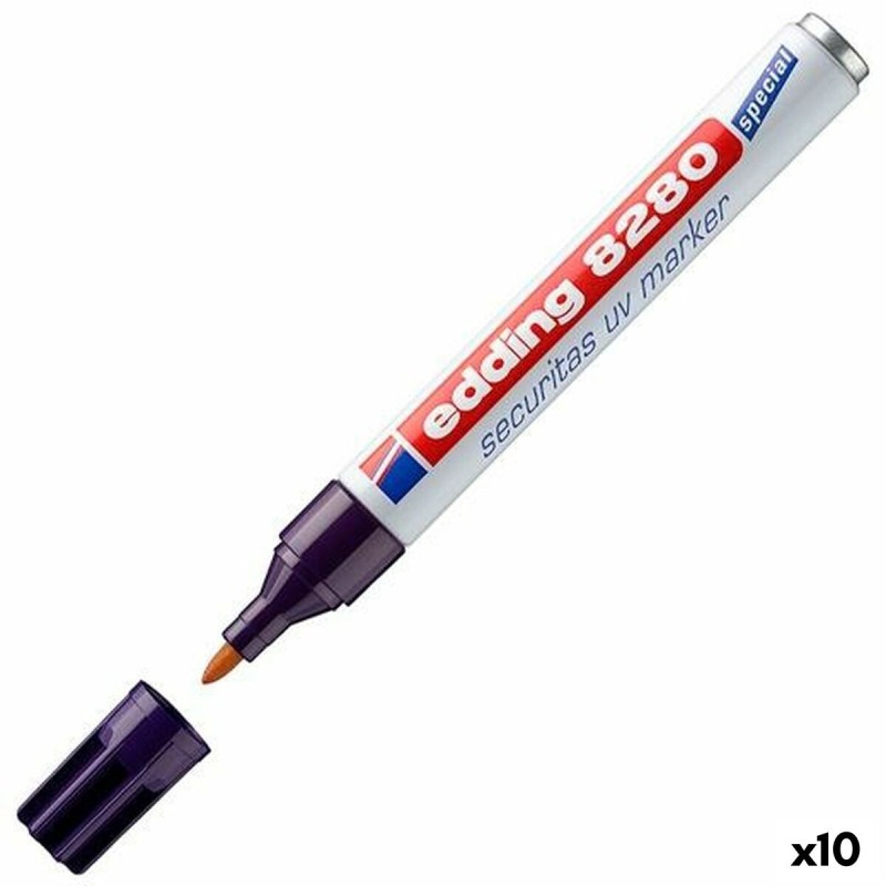 Marqueur permanent Edding Réactif à la lumière ultraviolette 10 Unités - Acheter à 37,88 € seulement chez Collector's Boutique