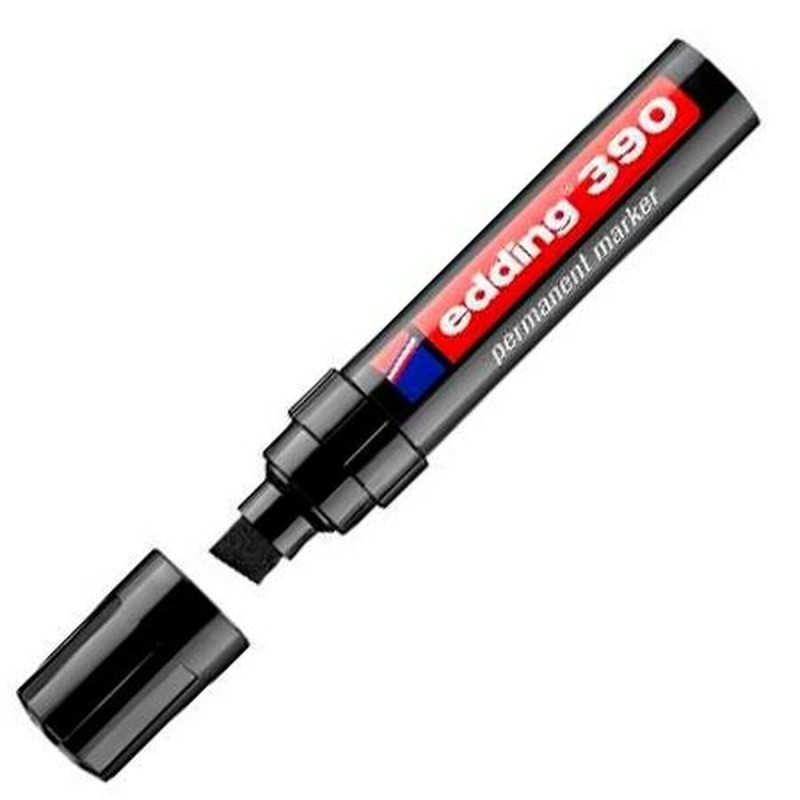 Marqueur permanent Edding 390 Noir 10 Unités - Acheter à 31,07 € seulement chez Collector's Boutique