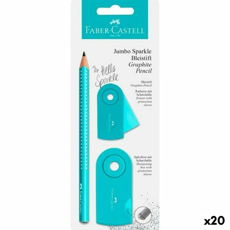 Ensemble de Crayons Faber-Castell Turquoise 3,8 mm (20 Unités) - Acheter à 90,88 € seulement chez Collector's Boutique