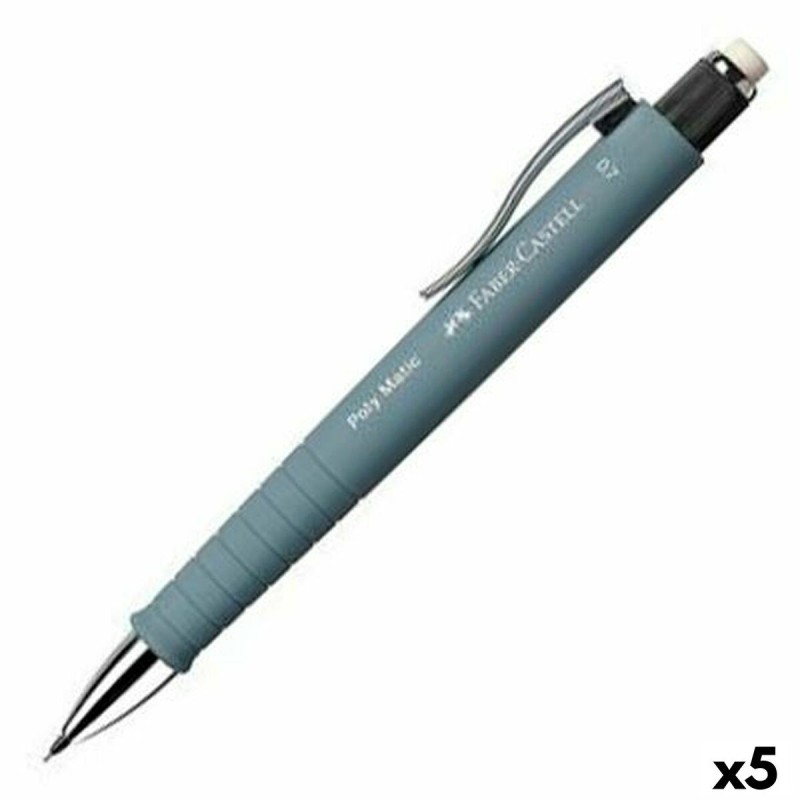 Portemines Faber-Castell Poly Matic Gris 0,7 mm (5 Unités) - Acheter à 18,41 € seulement chez Collector's Boutique