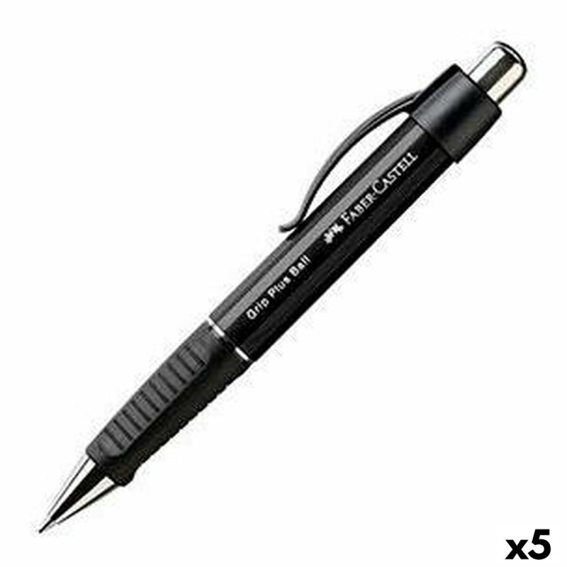 Crayon Faber-Castell Grip Plus Ball M Noir 5 Unités - Acheter à 25,81 € seulement chez Collector's Boutique