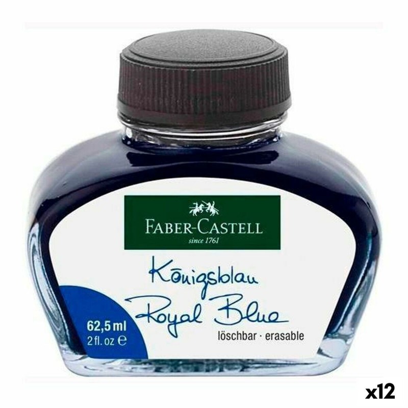 Encrier Faber-Castell Royal 62,5 ml Bleu (12 Unités) - Acheter à 63,29 € seulement chez Collector's Boutique