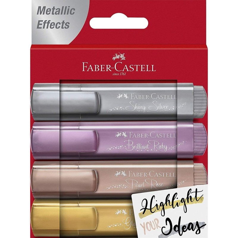 boîte de marqueurs Faber-Castell métallique 4 Pièces 5 Unités (5-12 mm) - Acheter à 20,04 € seulement chez Collector's Boutique