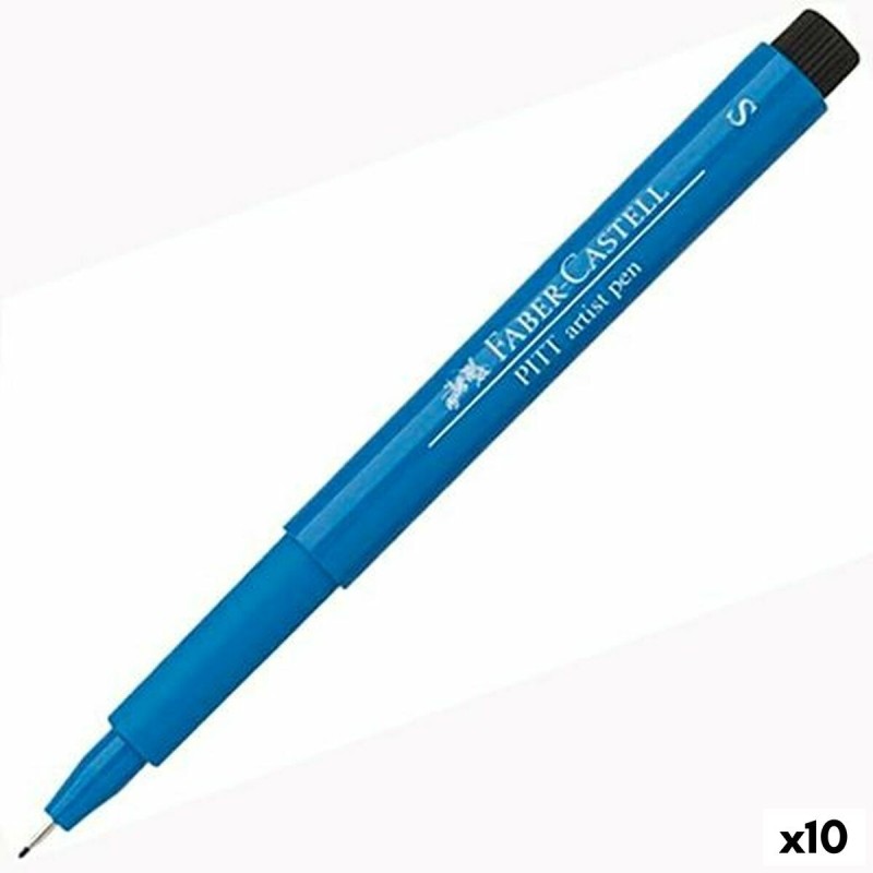 Feutres Faber-Castell Pitt Artist Fineliner S Ftalo Bleu 10 Unités - Acheter à 17,53 € seulement chez Collector's Boutique