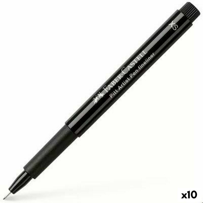 Marqueur permanent Faber-Castell Pitt Artist Marqueur permanent Noir 10 Unités - Acheter à 20,60 € seulement chez Collector's Bo