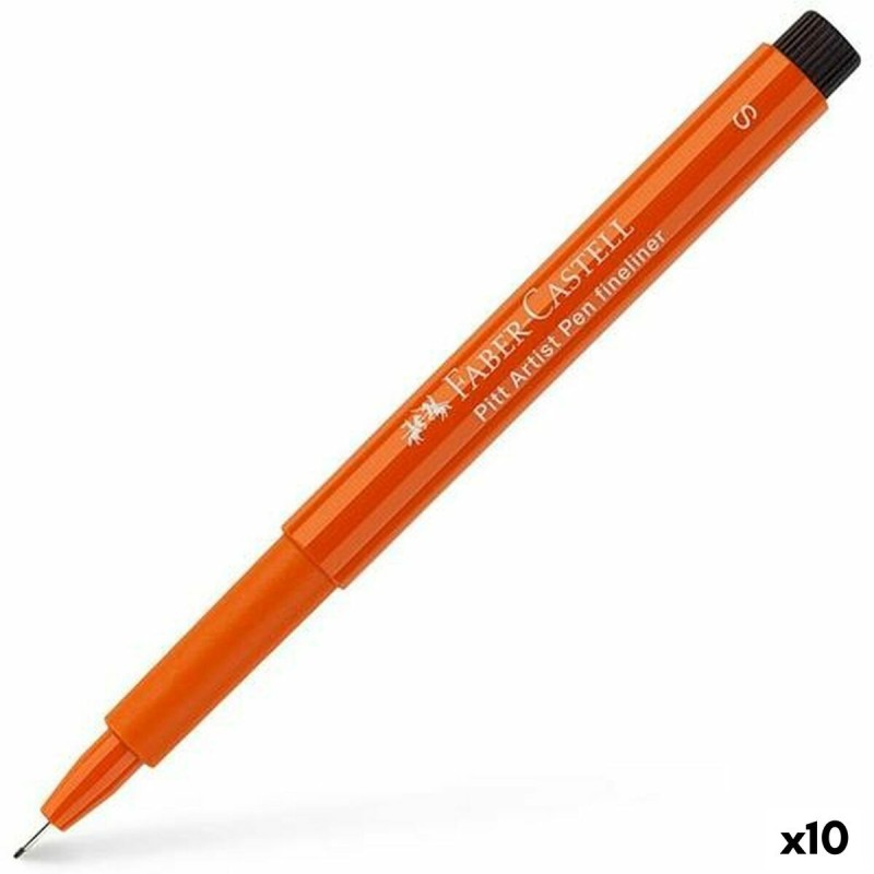 Feutres Faber-Castell Pitt Artist Fineliner S 10 Unités Orange Foncé - Acheter à 20,60 € seulement chez Collector's Boutique