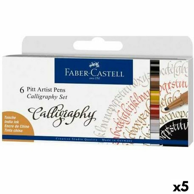 Ensemble de Marqueurs Faber-Castell Pitt Artist Coffret Calligraphie 5 Unités - Acheter à 52,75 € seulement chez Collector's Bou