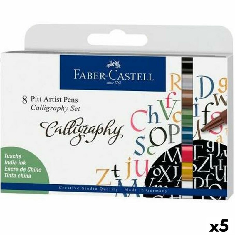 Ensemble de Marqueurs Faber-Castell Pitt Artist Coffret Calligraphie 5 Unités - Acheter à 73,48 € seulement chez Collector's Bou