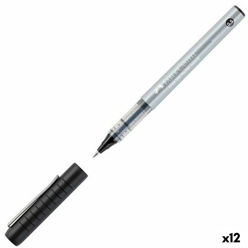 stylo à encre liquide Faber-Castell Roller Free Ink Noir (12 Unités) - Acheter à 18,30 € seulement chez Collector's Boutique