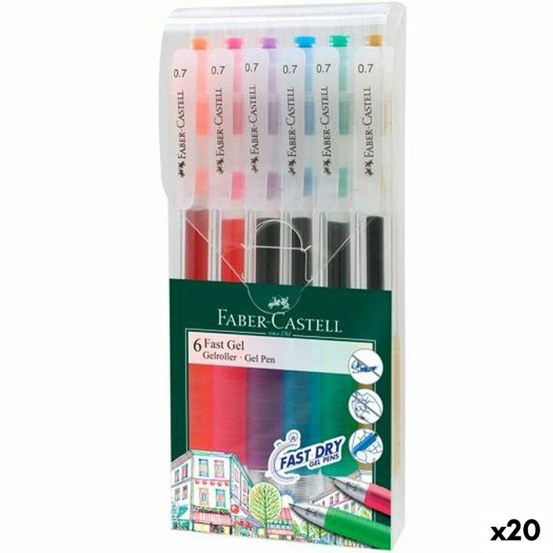 Ensemble de Stylos Faber-Castell Roller Fast Multicouleur 20 Unités - Acheter à 139,46 € seulement chez Collector's Boutique