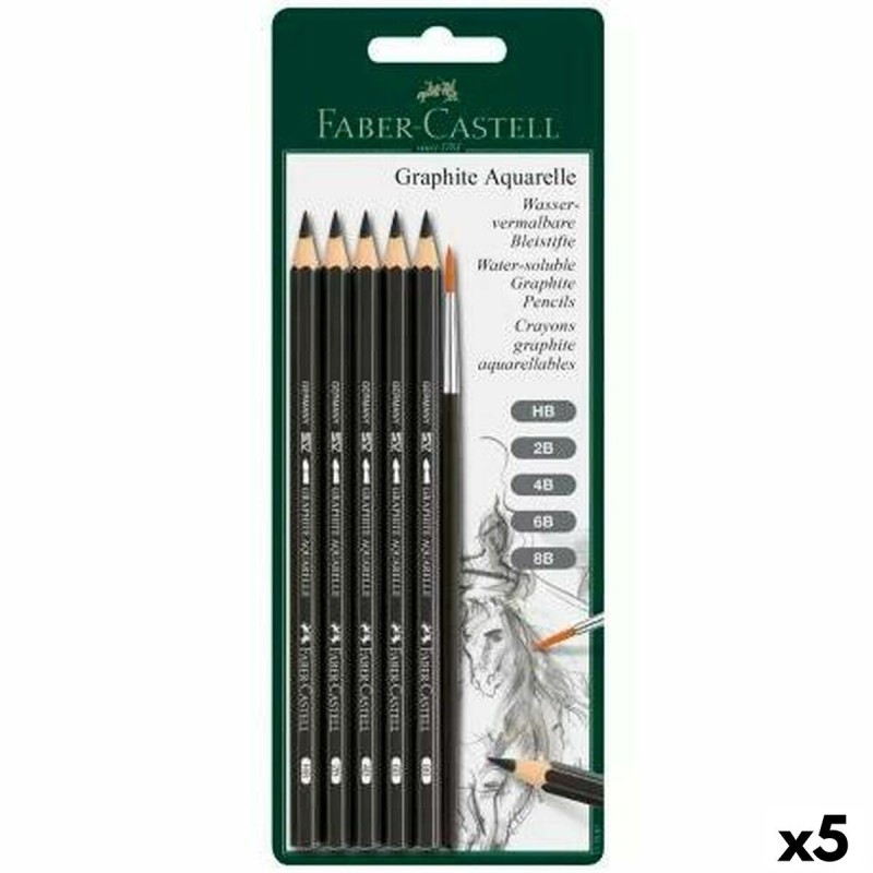 Ensemble de Crayons Faber-Castell Aquarelle 5 Unités - Acheter à 35,00 € seulement chez Collector's Boutique