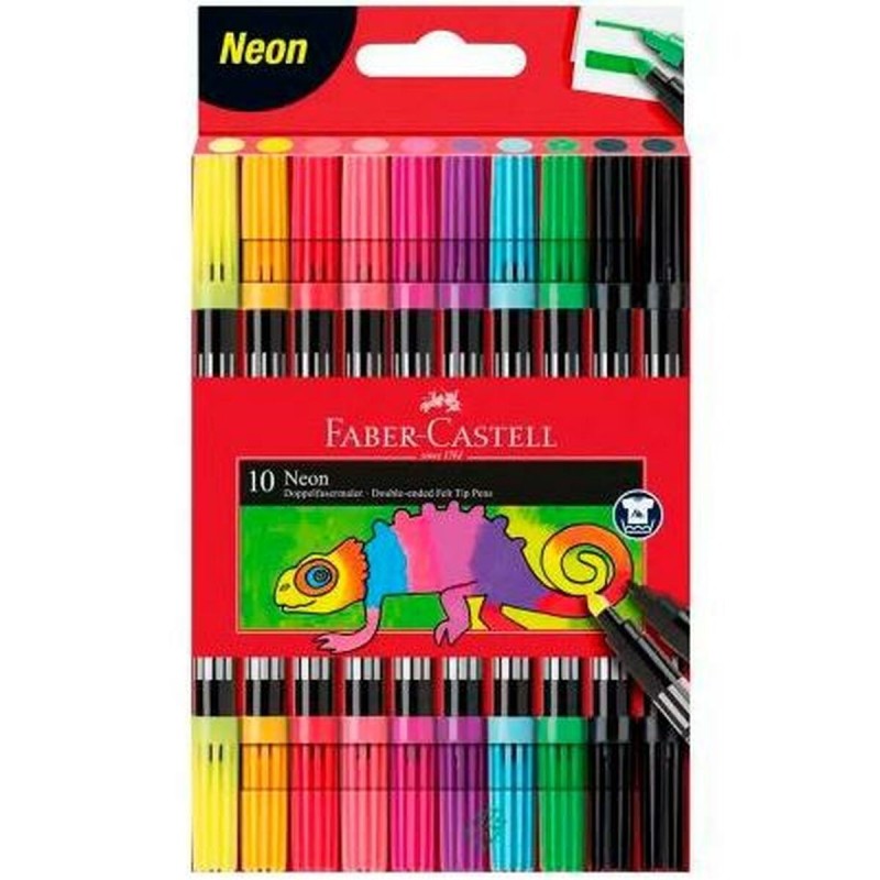 Ensemble de Marqueurs Faber-Castell Neon Coffret 10 Unités - Acheter à 29,53 € seulement chez Collector's Boutique