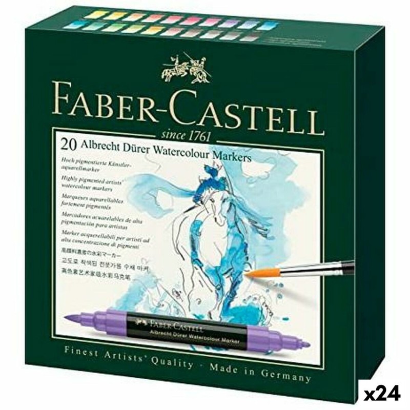 Ensemble de Marqueurs Faber-Castell Coffret Aquarelles 24 Unités - Acheter à 1 113,30 € seulement chez Collector's Boutique