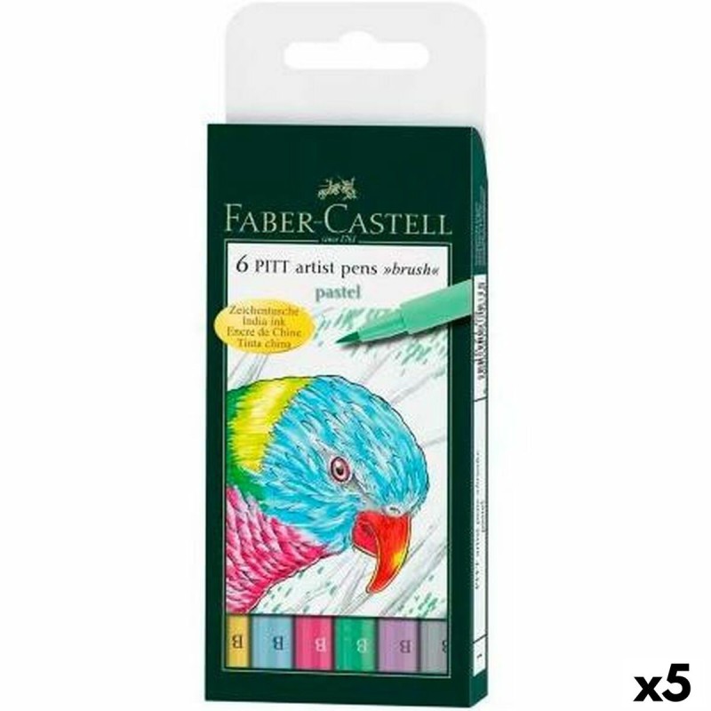 Ensemble de Marqueurs Faber-Castell Pitt Artist Coffret Gâteau 5 Unités - Acheter à 52,75 € seulement chez Collector's Boutique