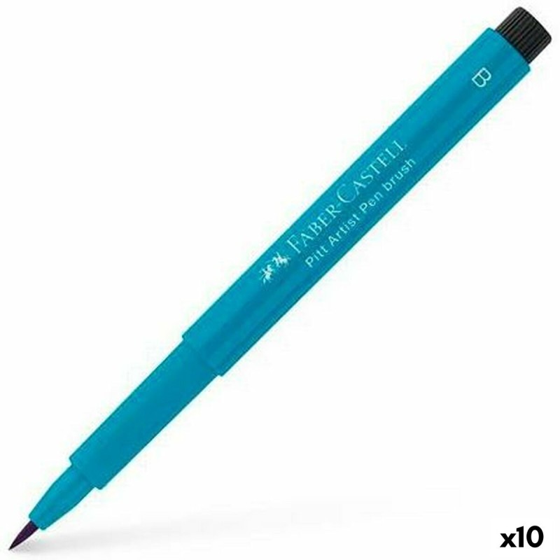 Feutres Faber-Castell Pitt Artist Bleu de Colbat 10 Unités - Acheter à 20,60 € seulement chez Collector's Boutique