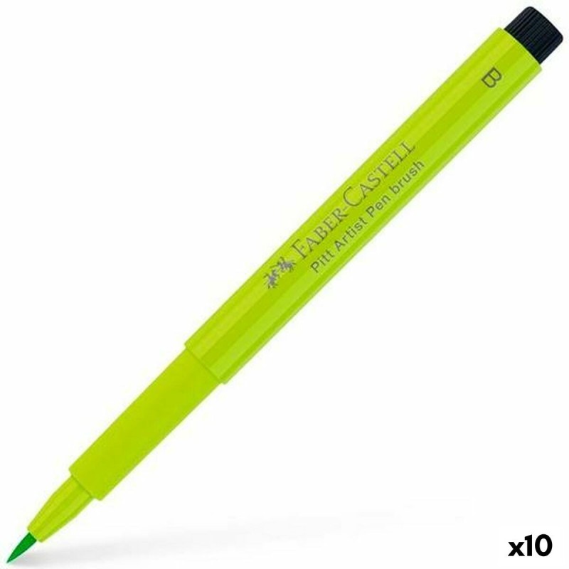 Feutres Faber-Castell Pitt Artist 10 Unités Vert clair - Acheter à 20,60 € seulement chez Collector's Boutique