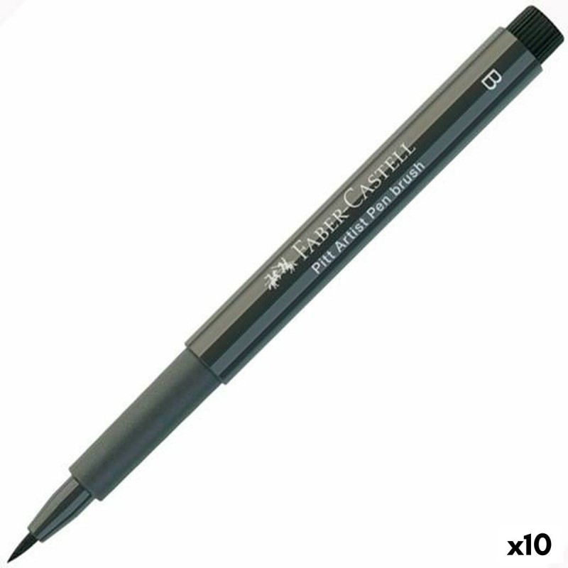 Feutres Faber-Castell Pitt Artist V Gris foncé 10 Unités - Acheter à 20,60 € seulement chez Collector's Boutique