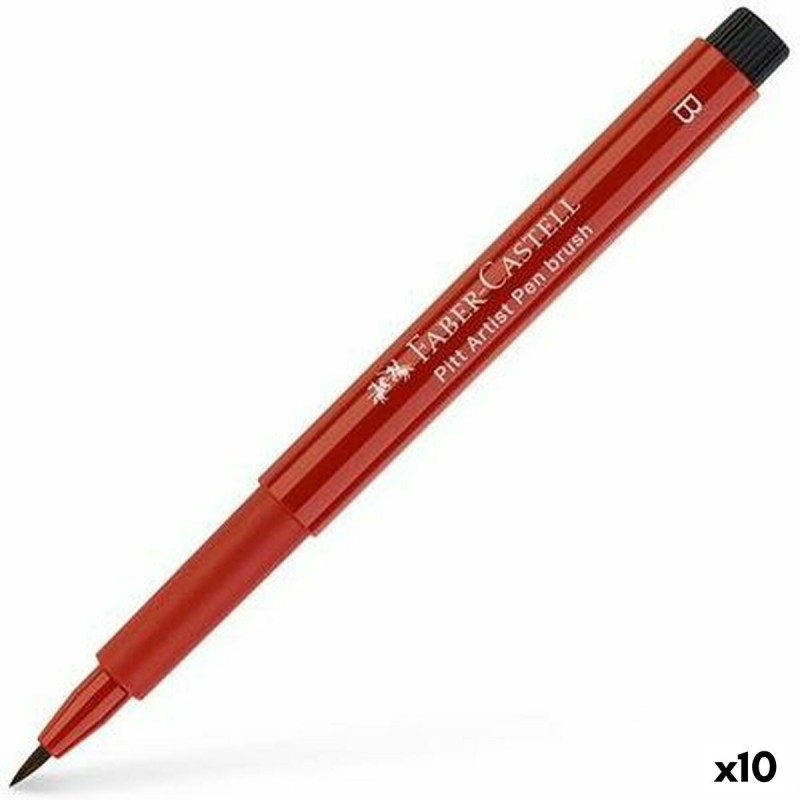 Feutres Faber-Castell Pitt Artist Rouge foncé 10 Unités - Acheter à 20,60 € seulement chez Collector's Boutique