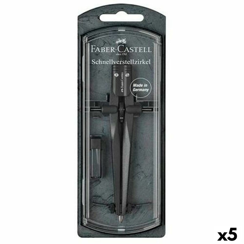 Boussole Faber-Castell Noir 5 Unités - Acheter à 40,22 € seulement chez Collector's Boutique