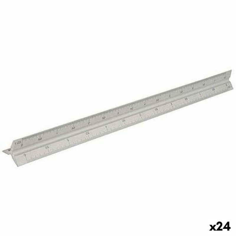 Règle à échelles Faber-Castell Triangulaire Blanc 30 cm Plastique dur (24 Unités) - Acheter à 133,30 € seulement chez Collector'