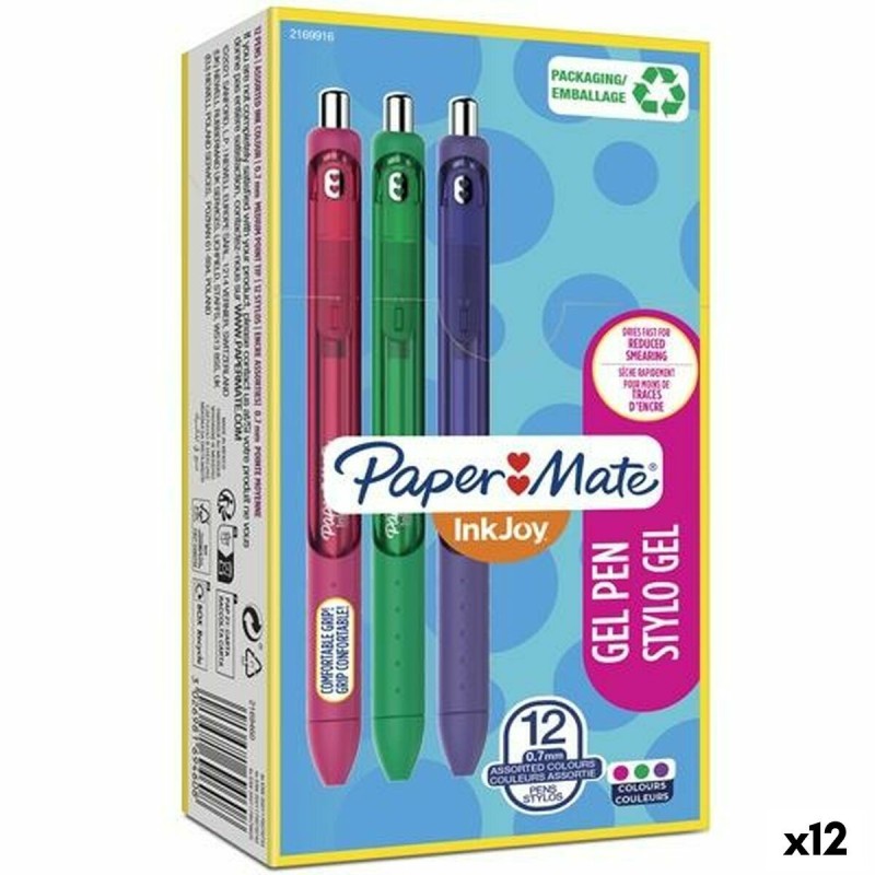 Stylo gel Paper Mate Inkjoy TK12 0,7 mm 12 Unités - Acheter à 17,14 € seulement chez Collector's Boutique