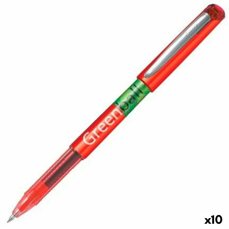 Crayon Roller Pilot GREEN-BALL 0,7 mm Rouge Recyclado 10 Unités - Acheter à 16,67 € seulement chez Collector's Boutique