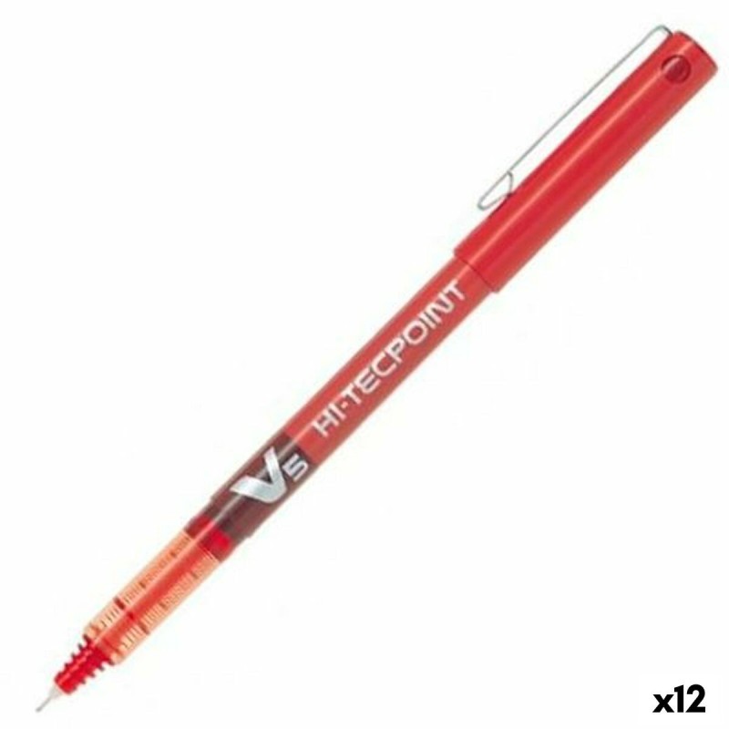 Crayon Roller Pilot V-5 Rouge 0,3 mm Aiguille 12 Unités - Acheter à 18,49 € seulement chez Collector's Boutique