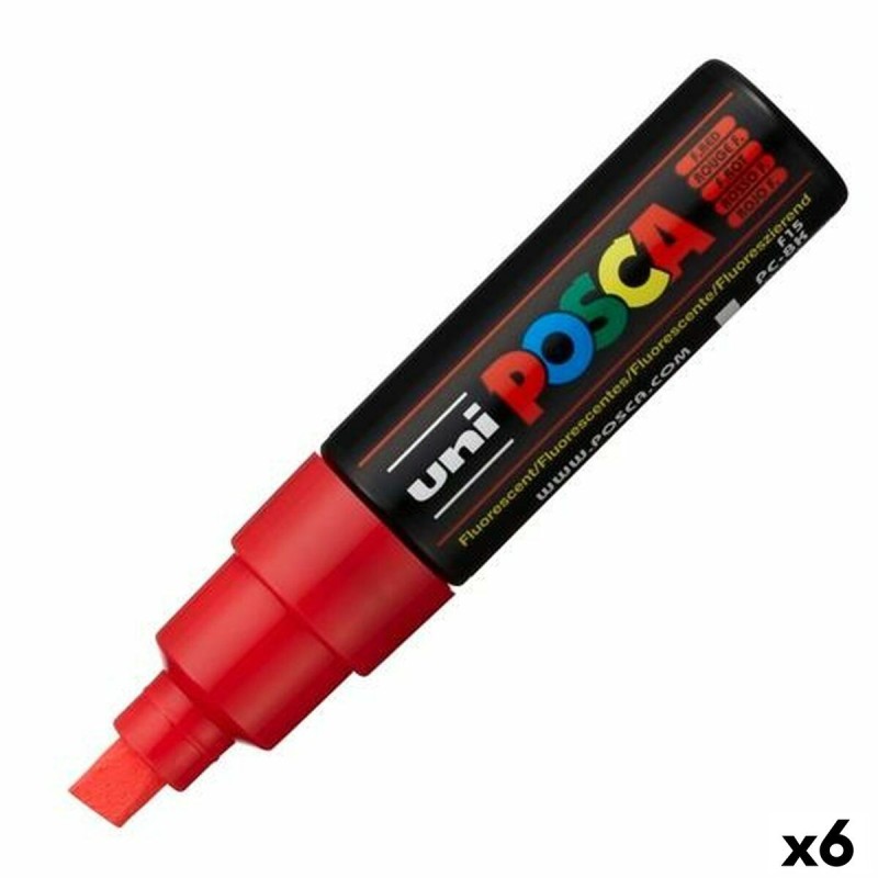 Feutres POSCA PC-8K Rouge 6 Unités - Acheter à 21,80 € seulement chez Collector's Boutique