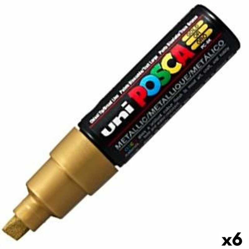 Feutres POSCA PC-8K Doré 6 Unités - Acheter à 21,80 € seulement chez Collector's Boutique